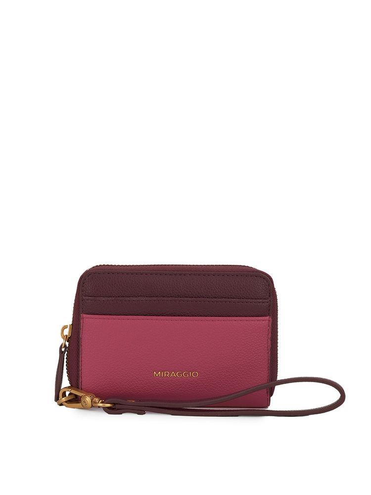 MIRAGGIO Women Ellie Pink Colorblock Wallet (S)-picture-15