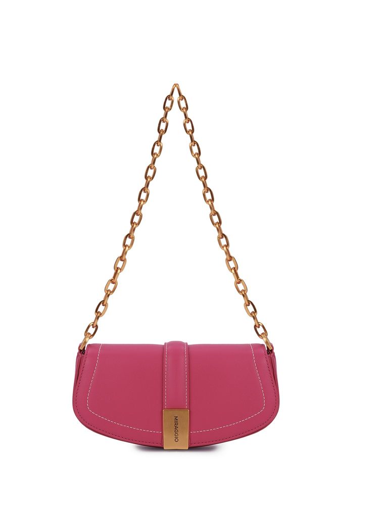 MIRAGGIO Women Stefanie Pink Shoulder Bag (M)-image-30