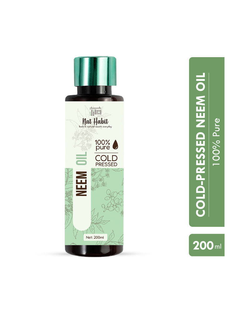 Nat Habit 100% Pure Cold Pressed Neem Hair & Skin Oil
