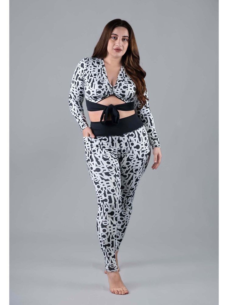 Keepfit Full Sleeves 2 piece Padded Plus Size Swimset For Women-picture-23