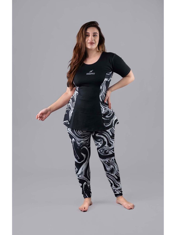 Keepfit Women's Marble Printed 2 Piece Padded Plus Size Swimset-picture-28