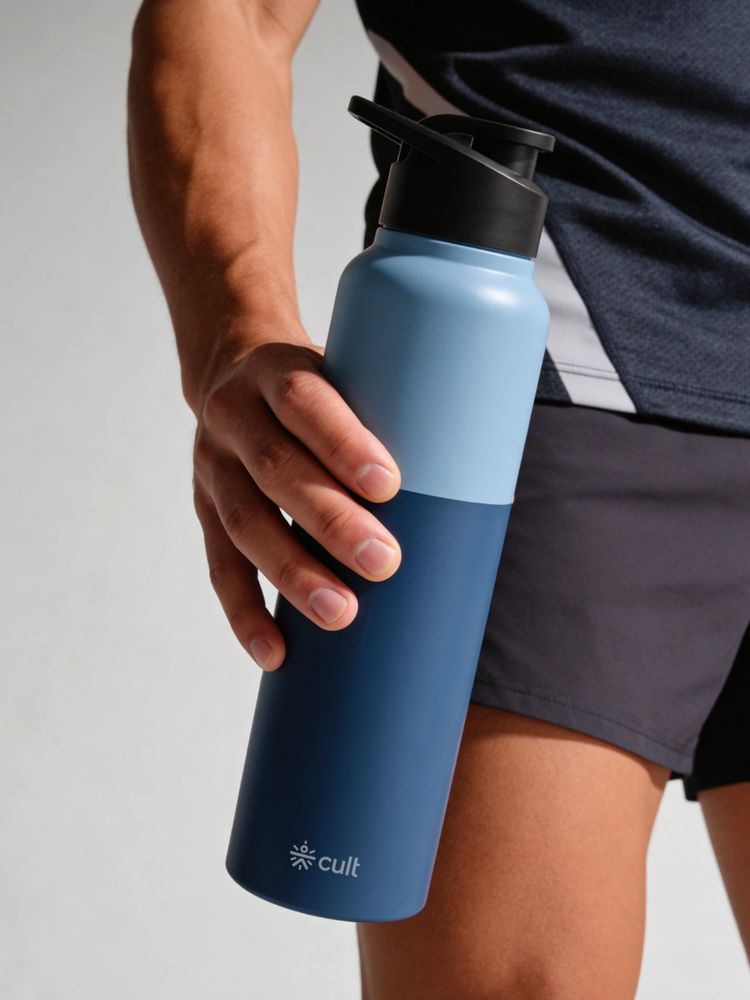 CULT Steel Navy Blue Bottle (1 Litre)-image-3