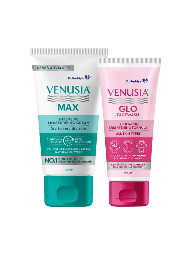 Venusia Glo Facewash + Max Intensive Moisturizing Cream Combo-image-7