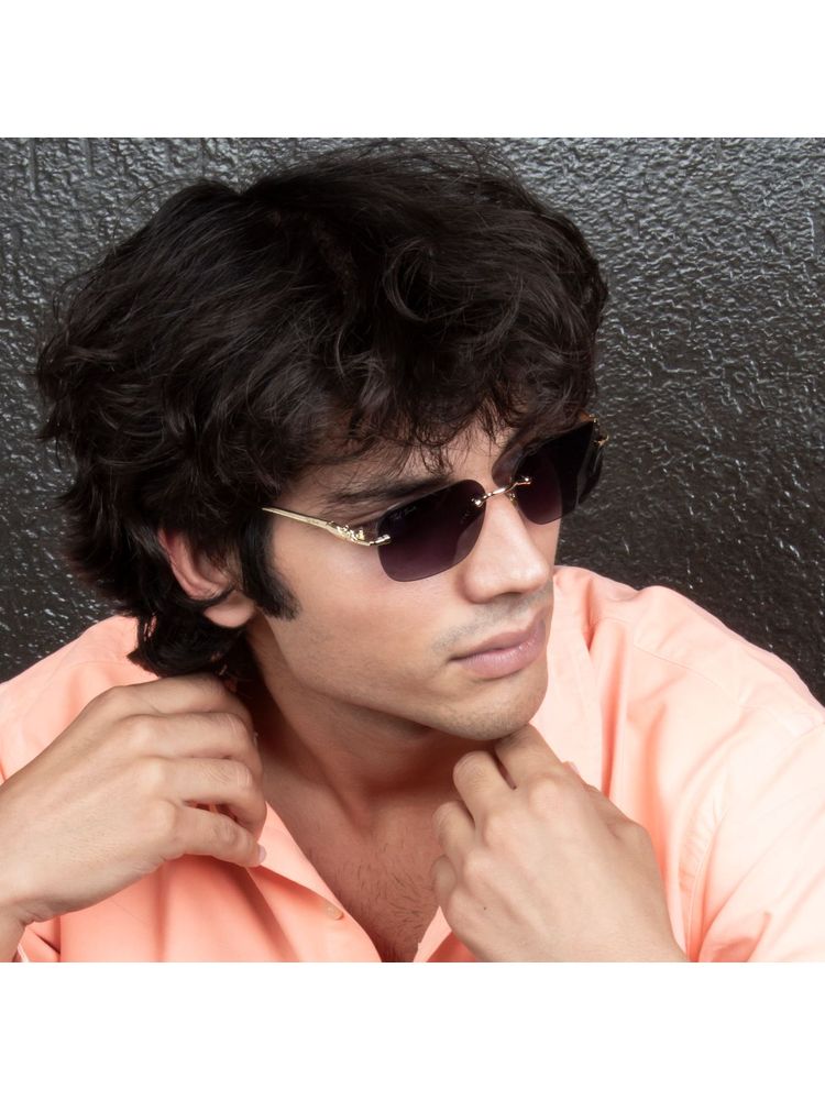 TED SMITH UV Protection Square Sunglasses Stylish Trending For Men Women Panther-C1 53-picture-33