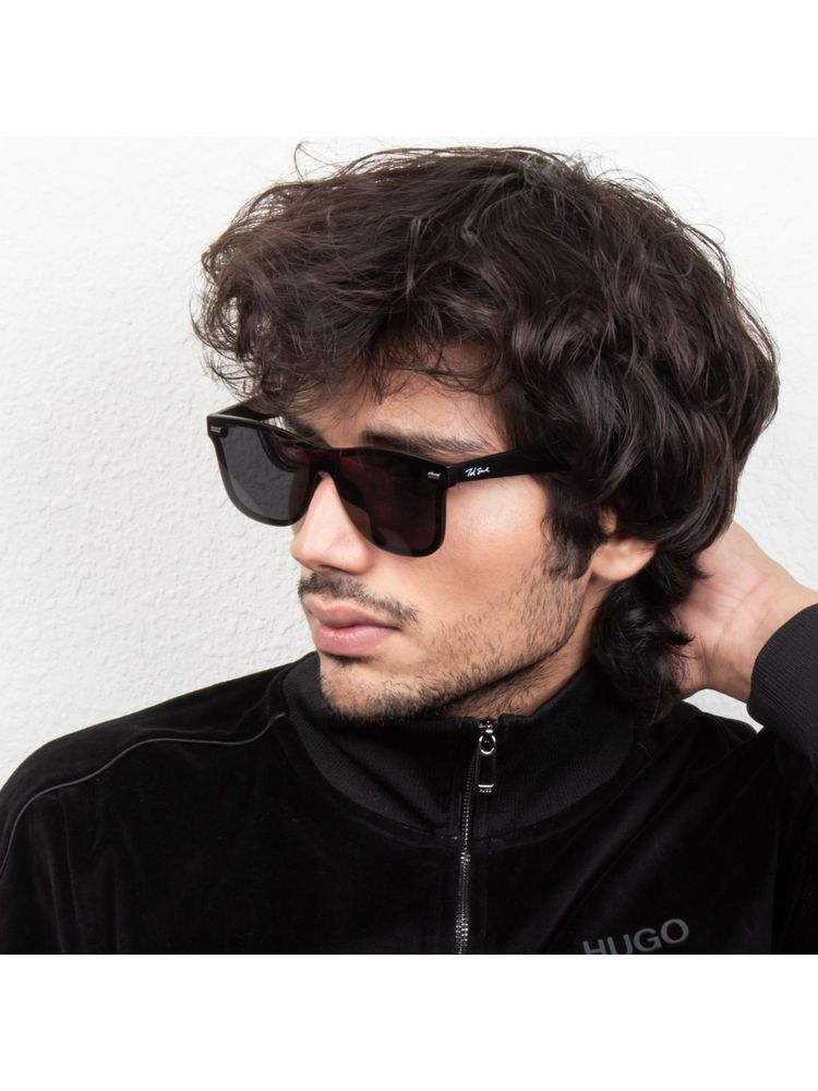 TED SMITH UV Protection Round Sunglasseses for Men Women Stylish Trending Fashion Blaze_C1-picture-18