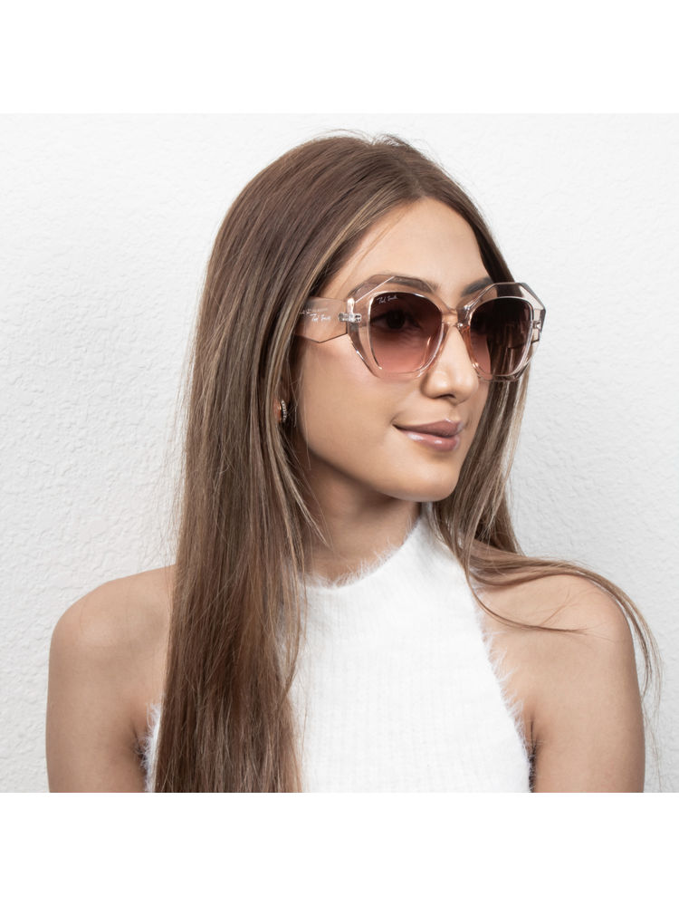 TED SMITH UV Protection Cat Eye Sunglasses for Women Stylish Trending Fashion LoUVre_C8