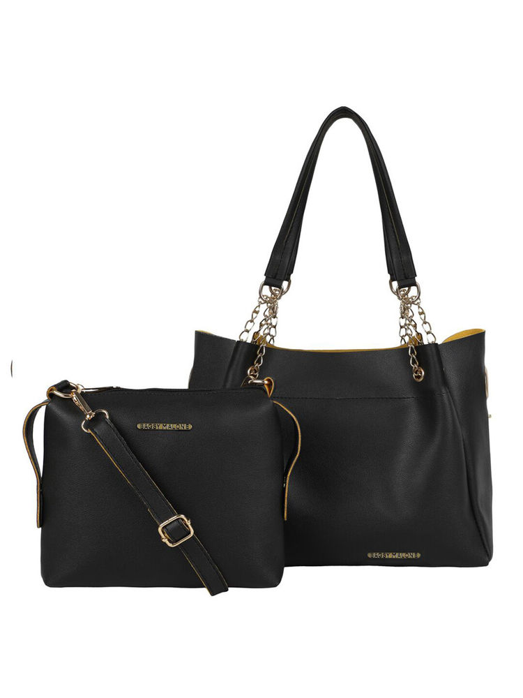 Bagsy Malone Black Women Tote Combo Set Of 2-image-27