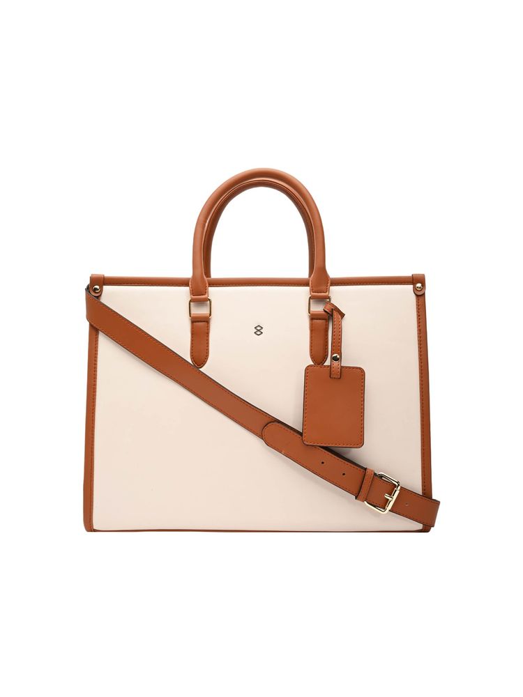 Horra 13 Inch Women's Office Laptop Bag Off White-image-6