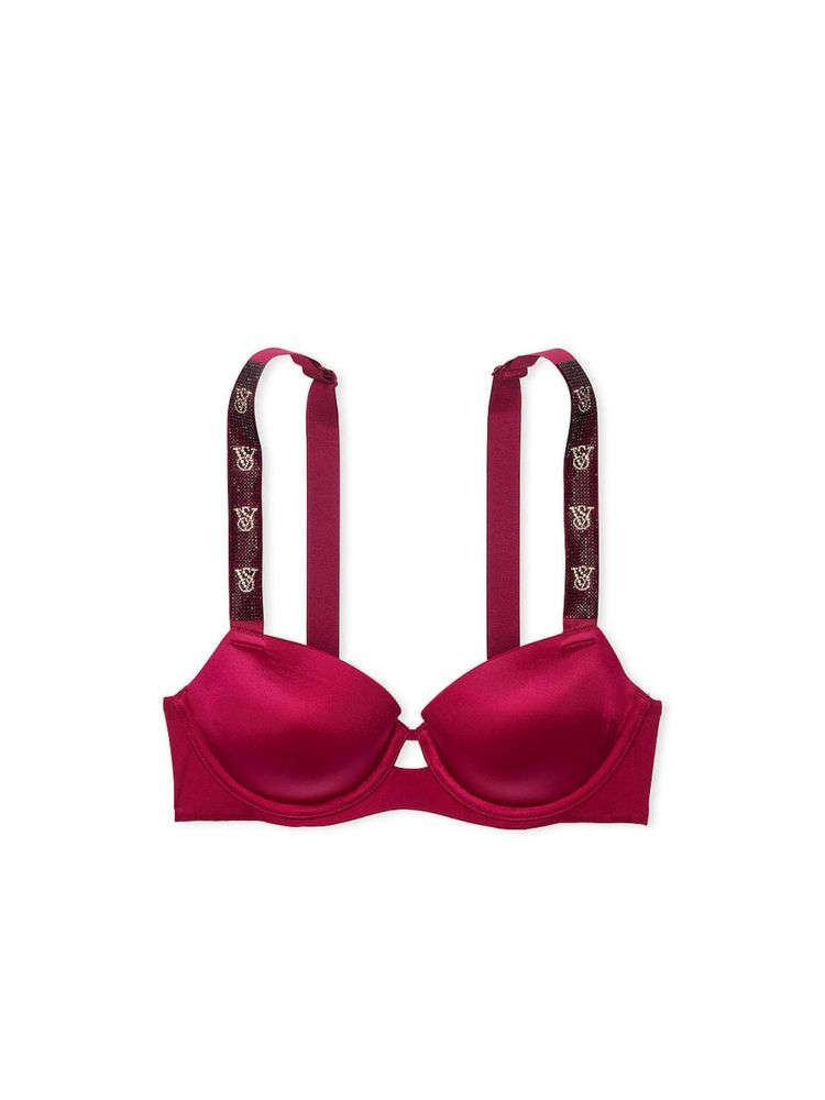 victoria's secret intimates Victoria's Secret Very Sexy Shine Strap Lightly Lined Demi Bra Magenta-picture-15
