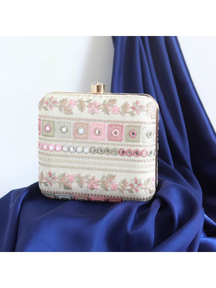 THE TAN CLAN Phulwaari Floral Box Clutch-picture-11