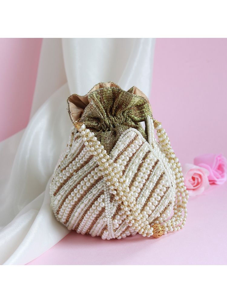 THE TAN CLAN Purva Hand Embroidered Mini Lotus Potli-picture-26