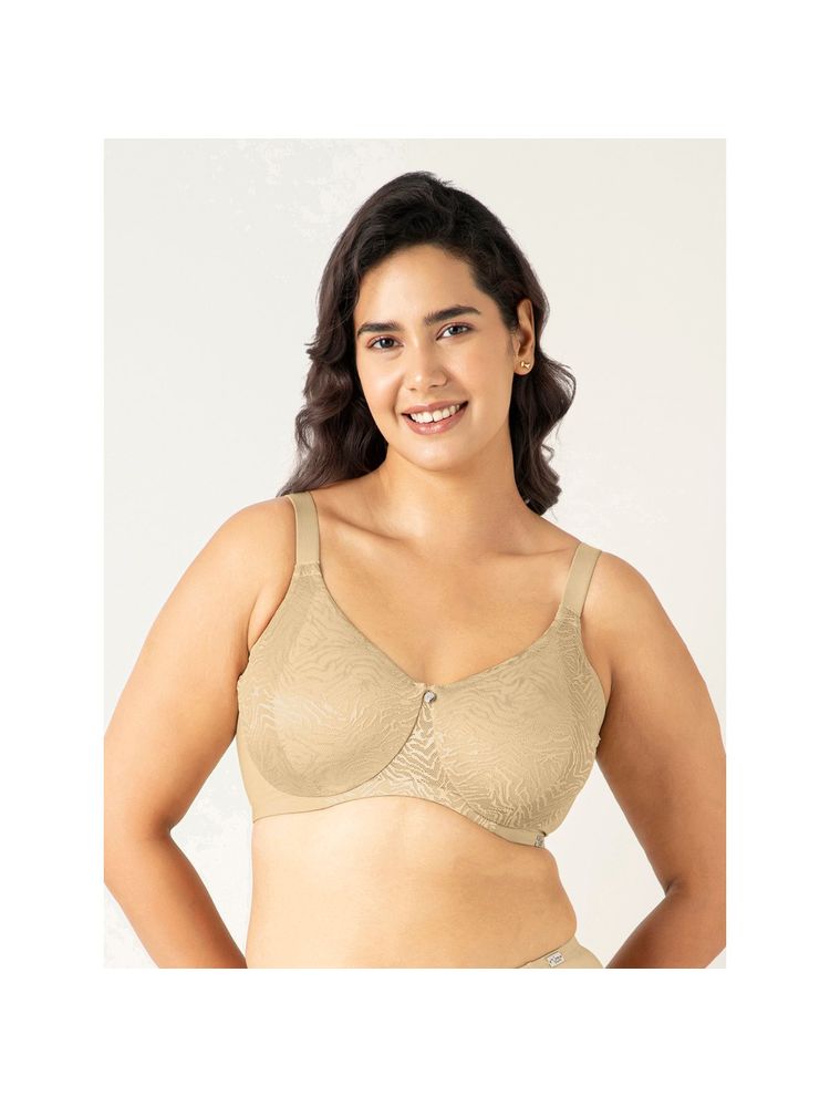 Amante Polyamide Non-Padded Full Cup Underwired Full Figure Bra - Nude-picture-23