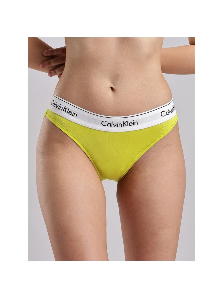 calvin klein fashion Calvin Klein Womens Yellow Solid Panty-picture-27