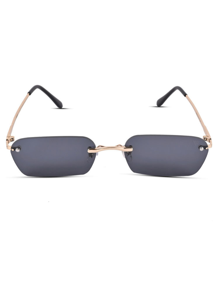 Voyage Black and Rim-Less Rectangle Sunglasses for Unisex (3405MG3786)-picture-27