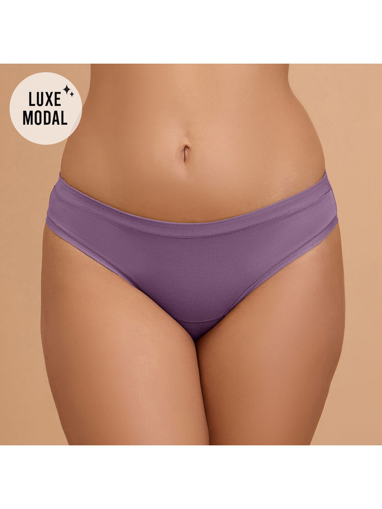 Nykd By Nykaa Super Soft Luxe Modal Bikini Panty NYP382 Grape-picture-25