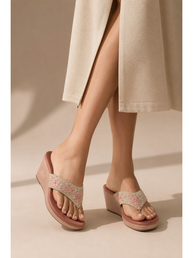 SCENTRA Womens Wedges Heels Pink-image-18