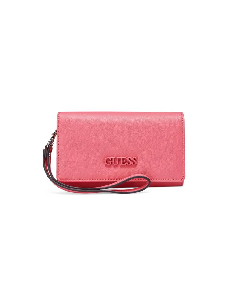 Guess Women Punch Solid Niko Phone Organizer Continental Wallet-image-32