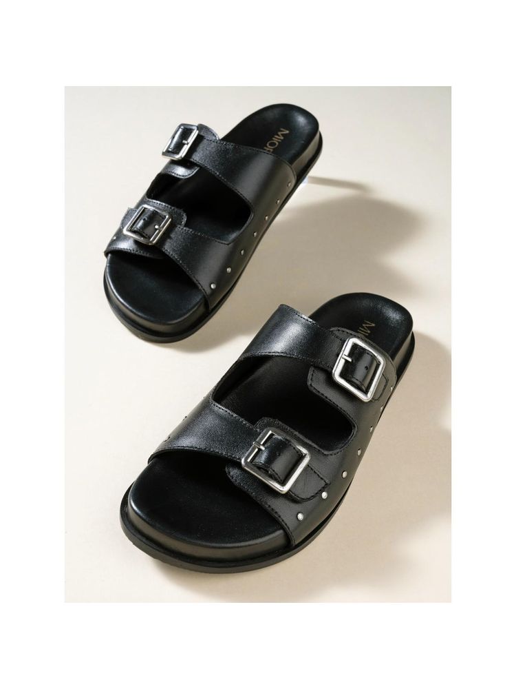 MIORAH Womens Black Trendy Sandals-picture-24