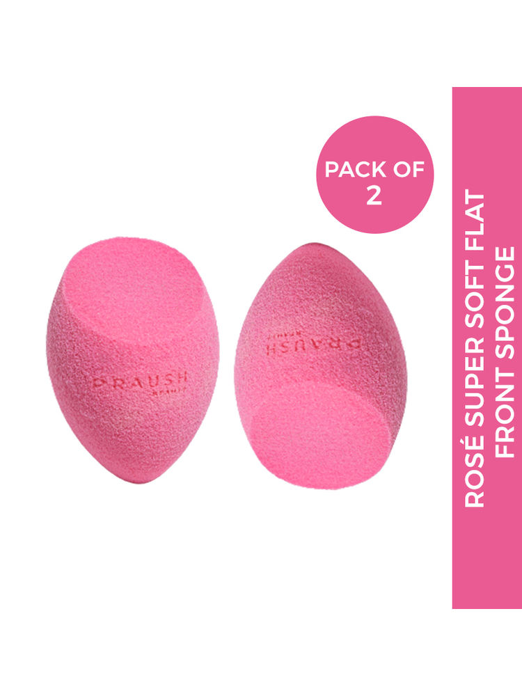 Praush Rose Super Soft Flat Front Sponge - Pink (Pack Of 2)-picture-20