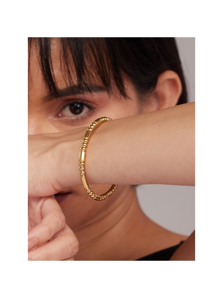 Palmonas Women Golden Stream Kada-picture-19