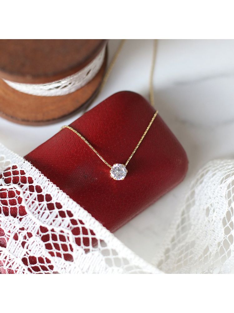 Palmonas Women Delicate Diamond Studded Necklace