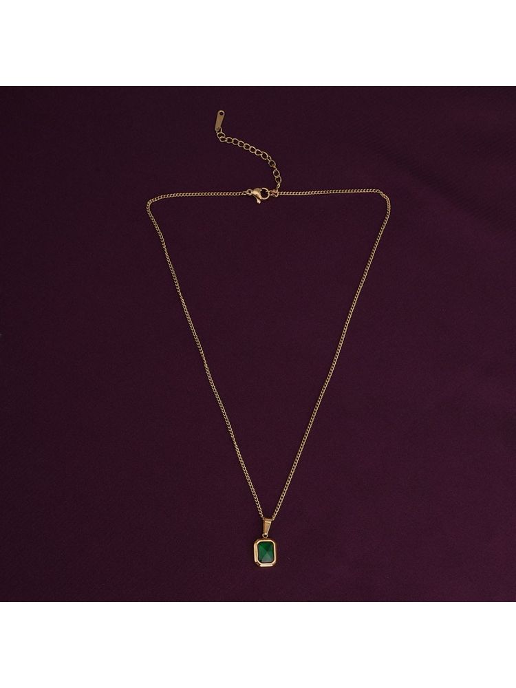 Palmonas Women Classic Emerald Green Necklace-picture-16