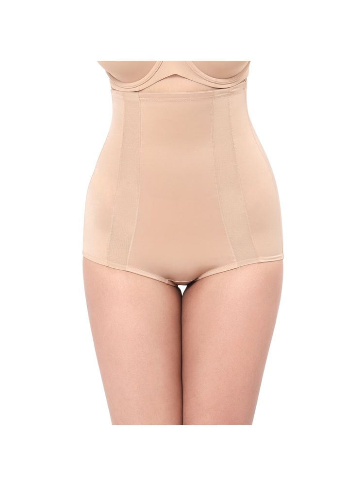 Amante Solid Full Coverage High Rise Waist Cincher - Nude-picture-15