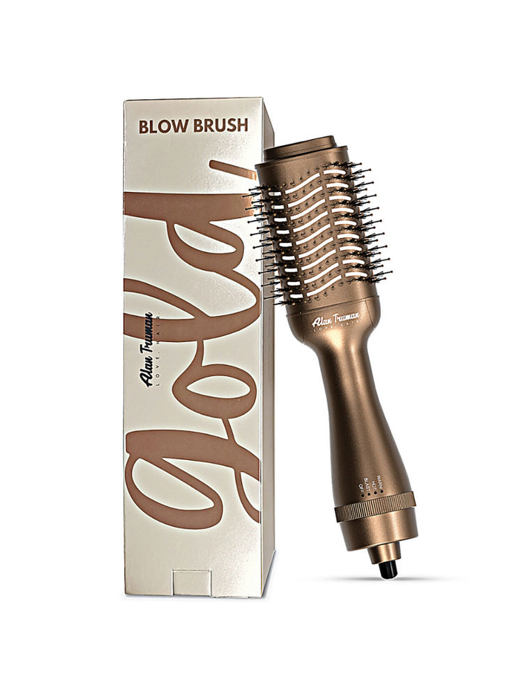 Alan Truman Blow Dryer Brush for Everyday Blowouts & Blow-styling at home - Cappuccino Gold