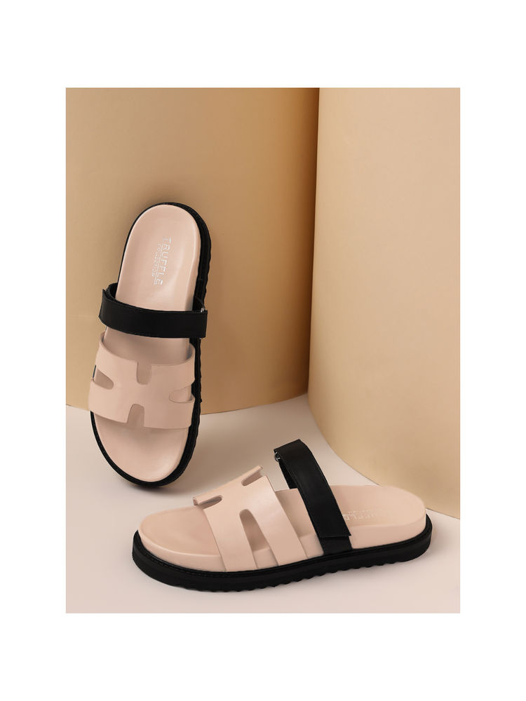 Truffle Collection Pink Solid Sandals-image-21