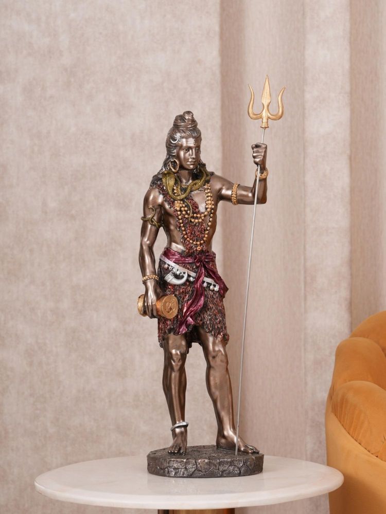 HOME 360 Mahadev Sculpture with Trishul Figurine-picture-15