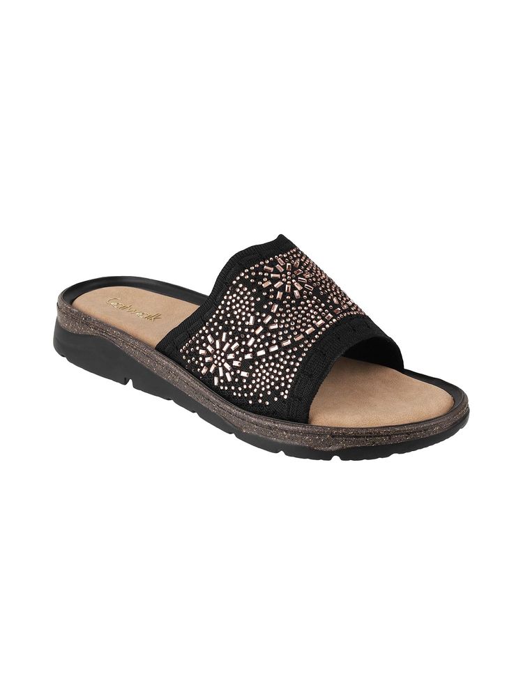 Catwalk Women Slip-On Sandals - Black-picture-16