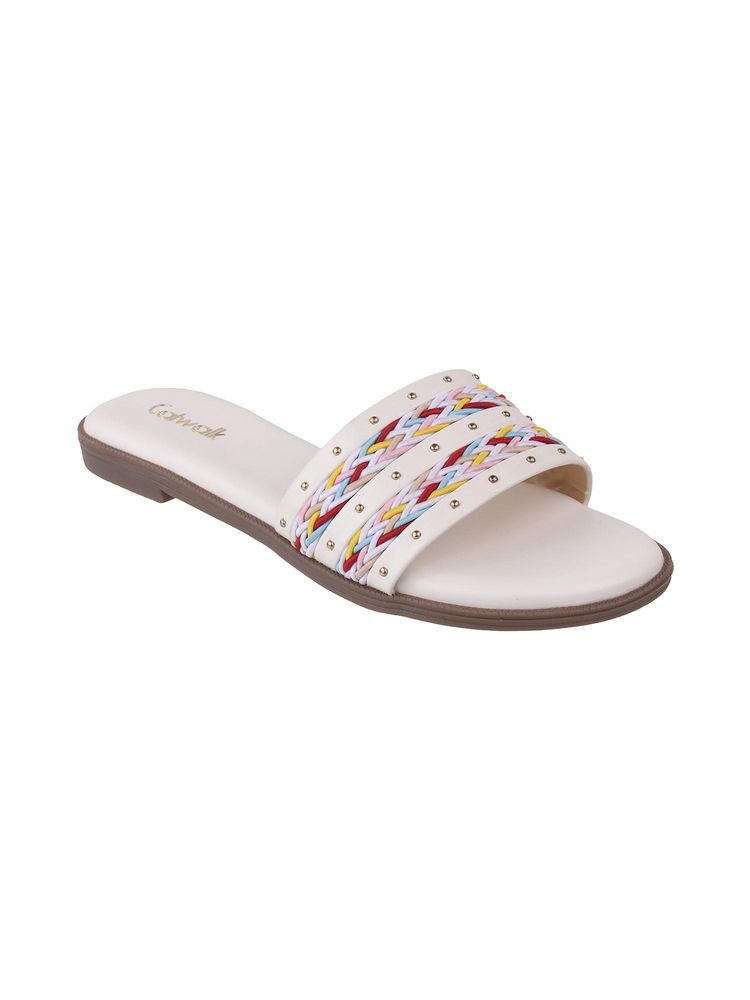 Catwalk Women Flats - White-image-5