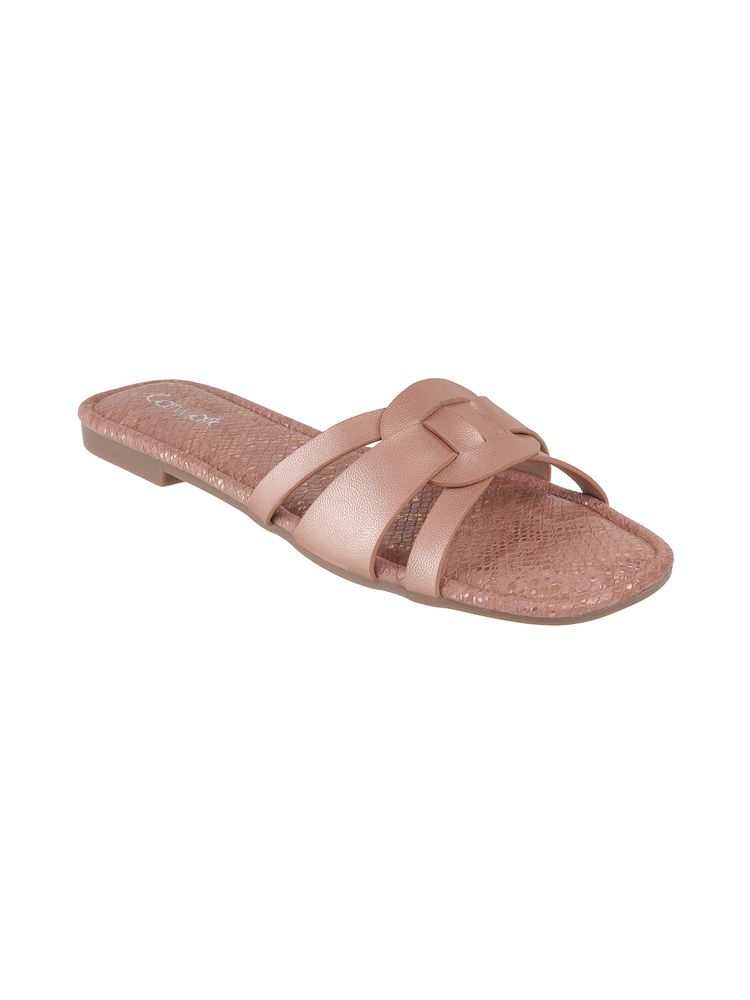 Catwalk Women Slip-On Flats - Rose Gold-picture-32