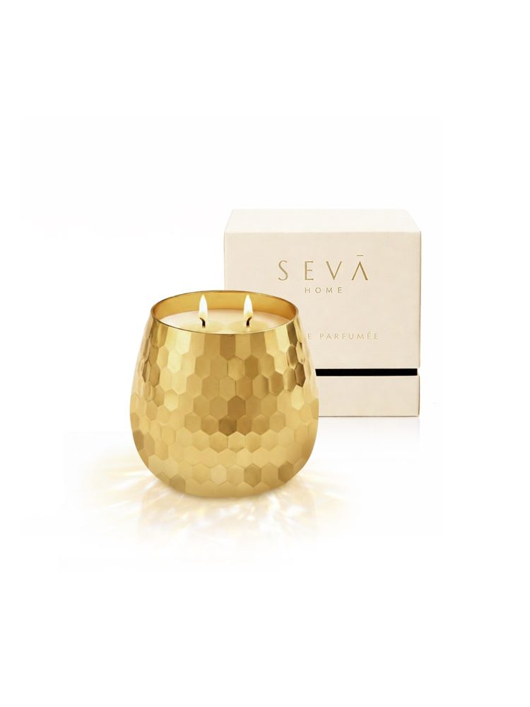 SEVA HOME Aurea Prisma Glass Scented 21 Hour Burn Candles (S)