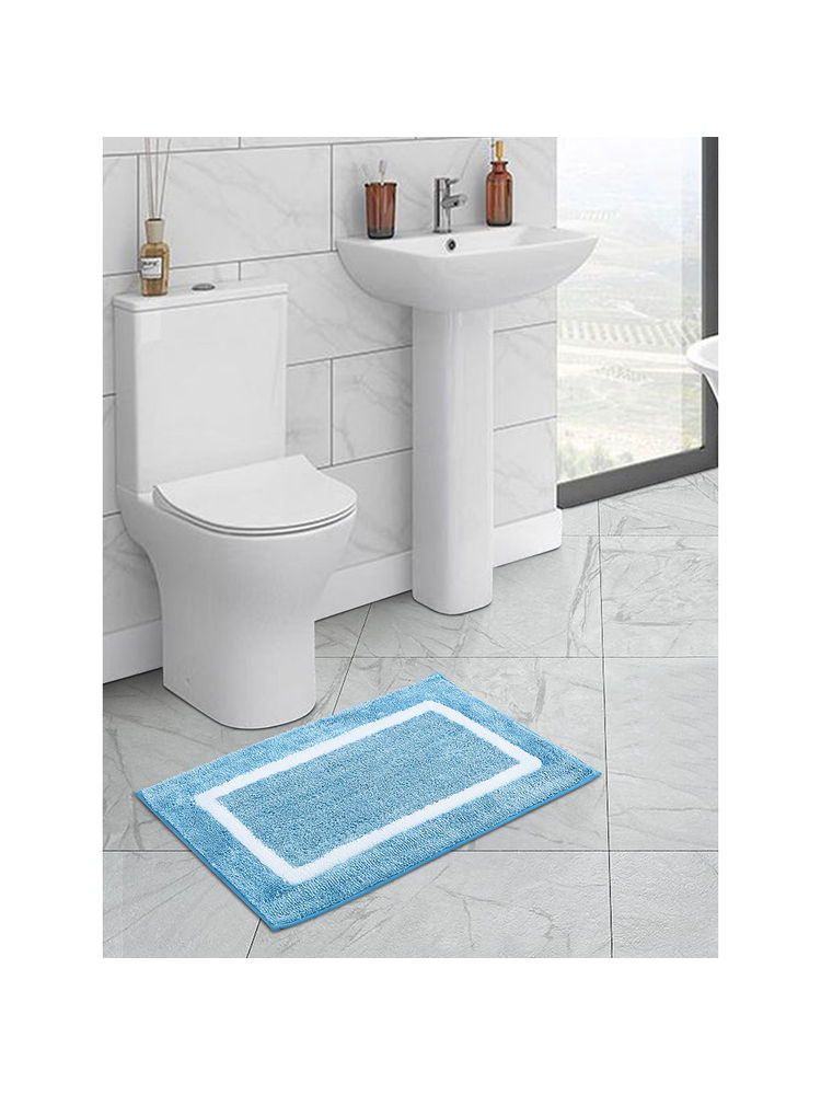 OBSESSIONS Sky Blue Super Soft Anti-Skid Bath Mat-picture-13
