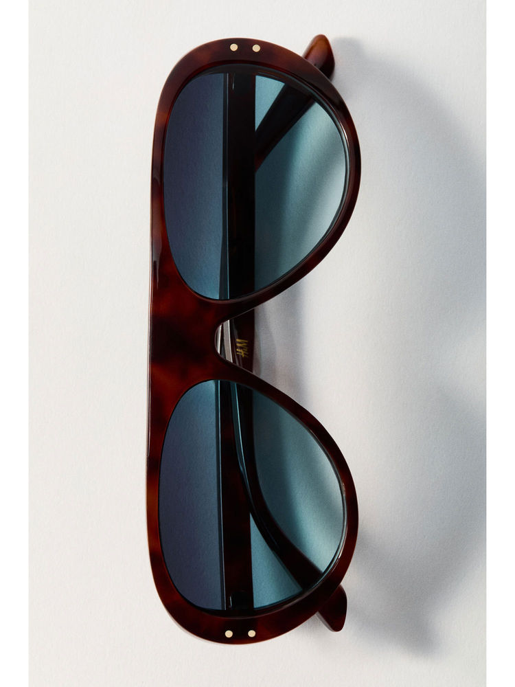 H&M Women Brown Shield Sunglasses-picture-24