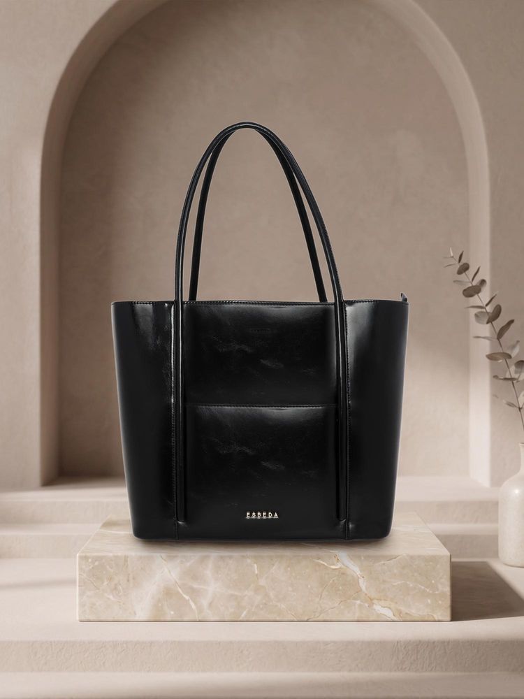 ESBEDA Womens Black Elegant Essentials Tote Bag (L)-picture-16
