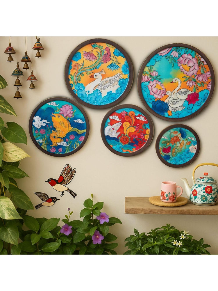 Ritualistic Kerala Mural Wall Sculpture For Home Decoration Wall Decor Items-picture-0