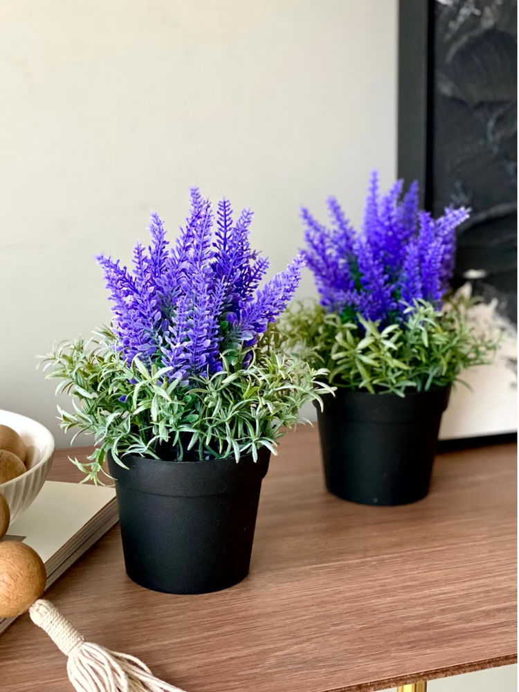 Mason Home Artificial Lavender Plant With Pot-picture-7