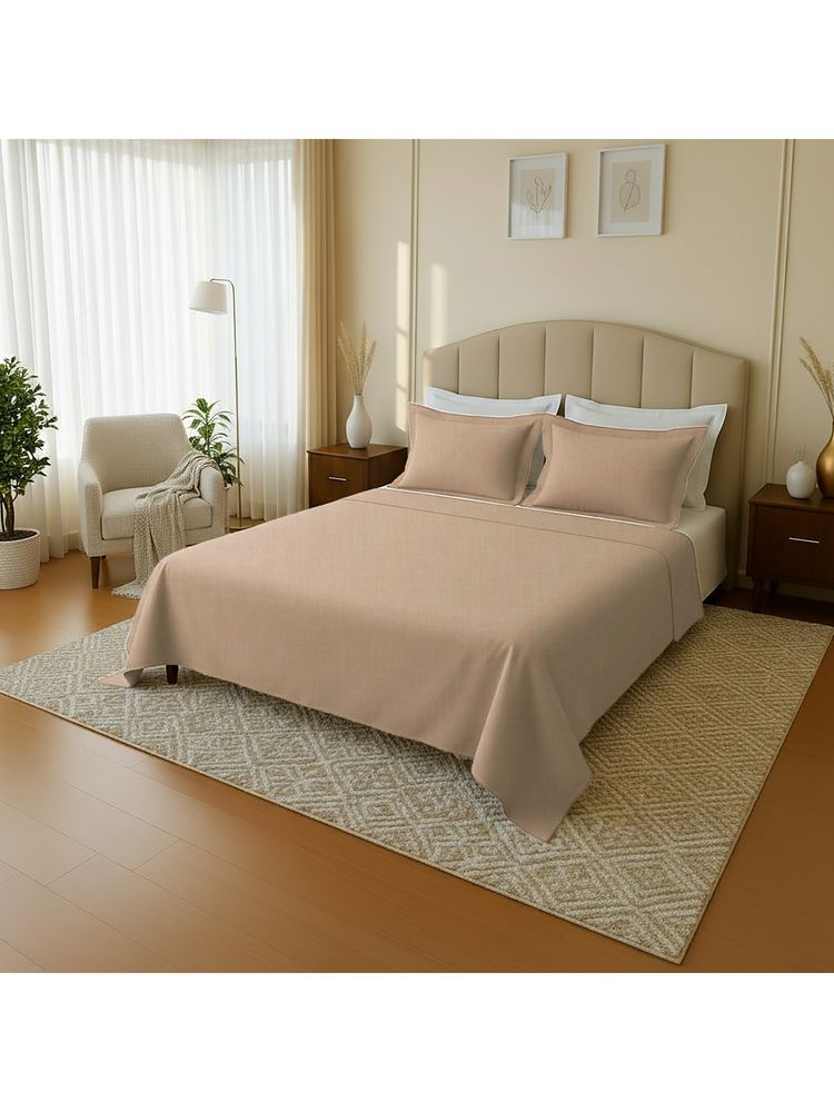 Mayfair Homes London 100 % Cotton 144 TC Double Bedsheet Set with 2 Pillow Covers (Queen)-image-36