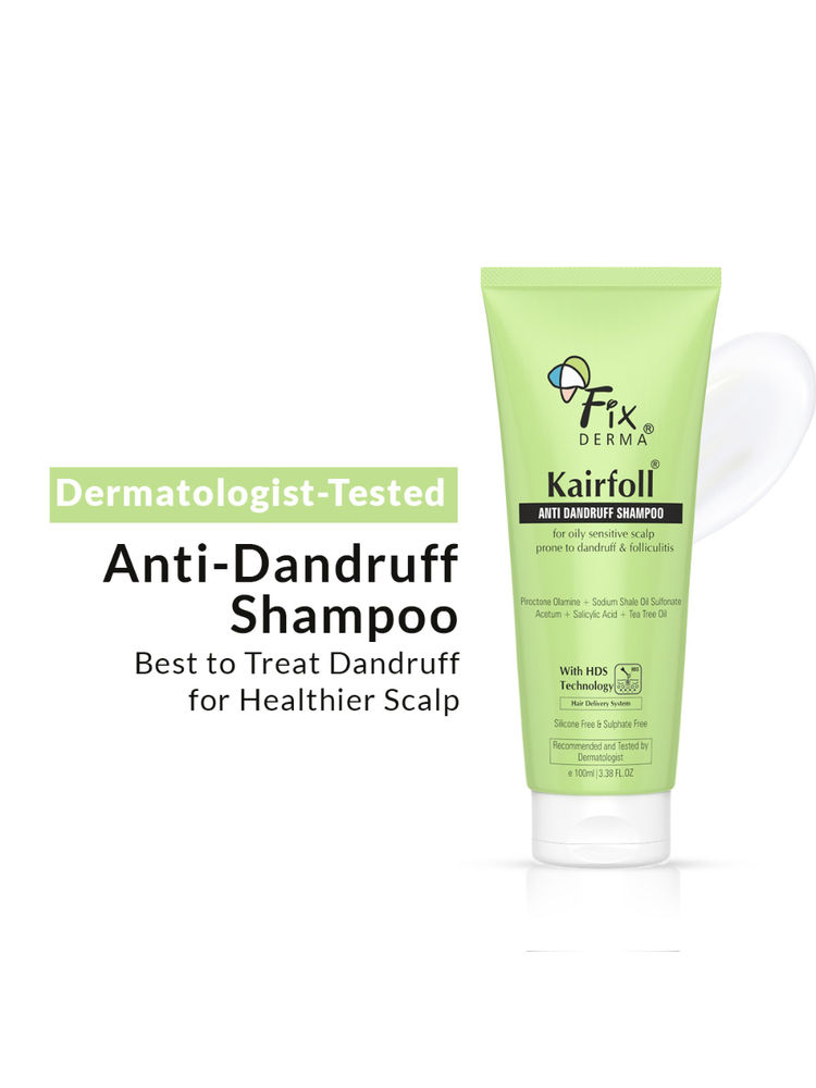 Fixderma Kairfoll Anti Dandruff Shampoo for Oily & Sensitive Prone Scalp, Sulphate Free-picture-4