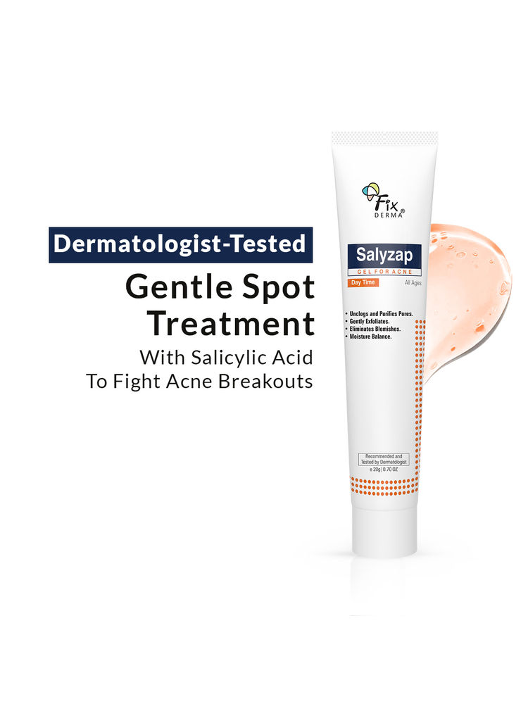 Fixderma Salicylic Acid Salyzap Day Time Gel For Acne Scars, Pimples & Redness-picture-17