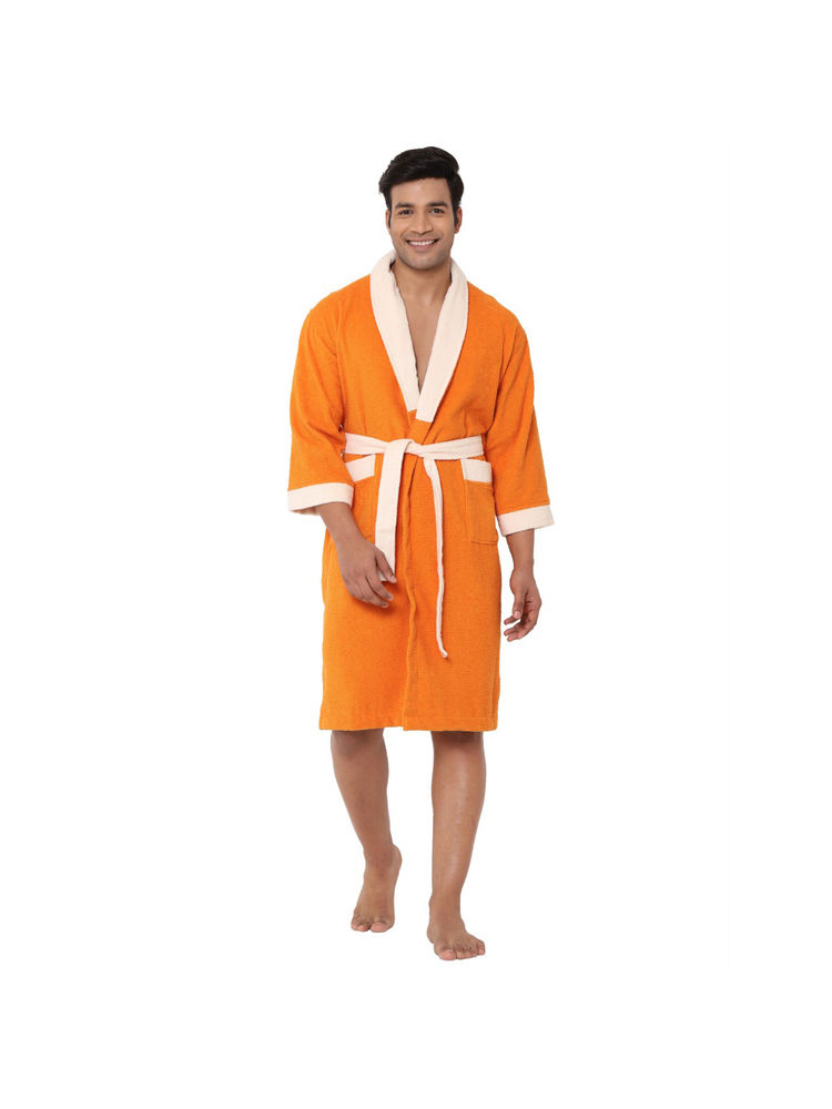 SPACES Cloudz 100% Cotton Bath Robe-Orange Pepper-image-2