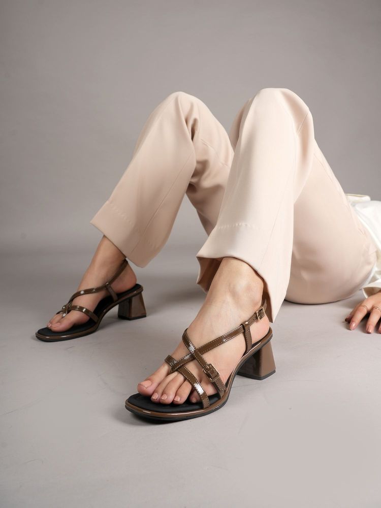 Drop Bold Women Brown Block Heels-picture-20