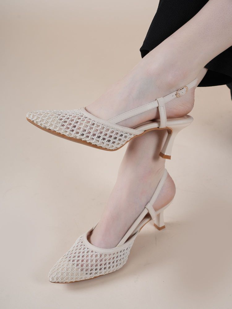 Drop Bold Women Cream Stilettos Heels-picture-18