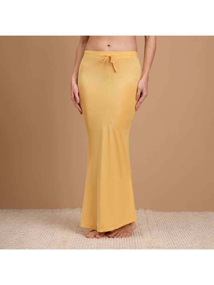 Nykd By Nykaa NYOE01 Mermaid Saree Petticoat Yellow-picture-1