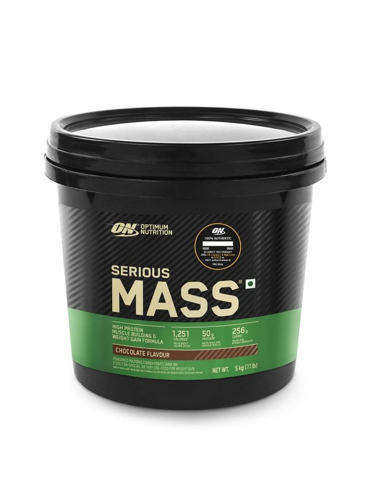 Optimum Nutrition (ON) Serious Mass High Protein Weight Gainer Formula - Chocolate