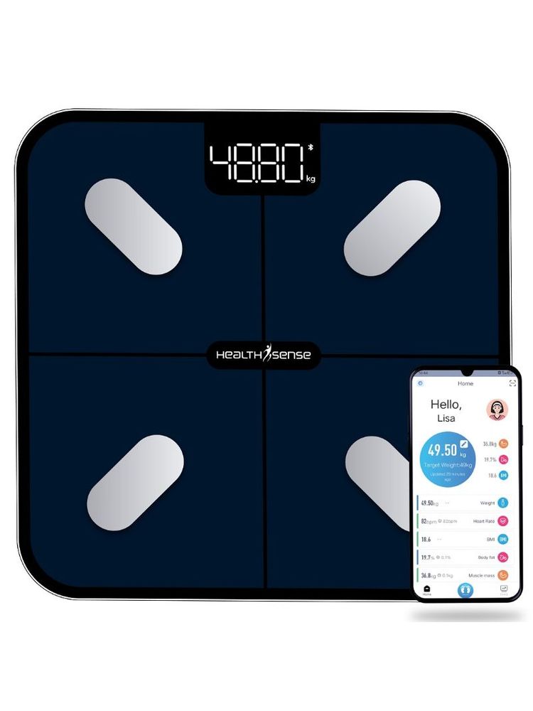 HealthSense HealthU+ Smart Bluetooth Weighing Scale With Heart-Rate BS 181