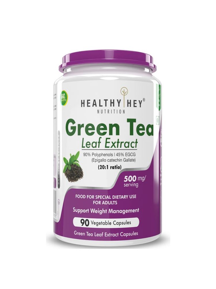 HealthyHey Nutrition Premium Green Tea Extract Supplement - Veg Capsules-picture-15