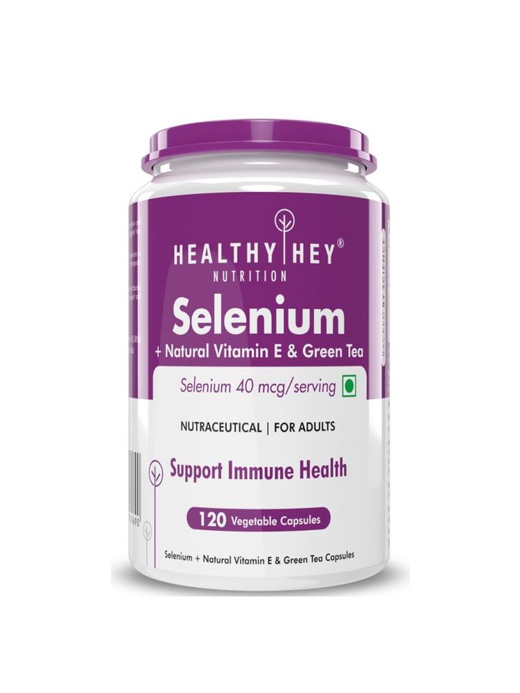 HealthyHey Nutrition Selenium Plus Natural Vitamin E - Veg Capsules